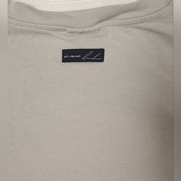 Zara tan T-Shirt Art 1/95 Archivio Abstract Print - Picture 5 of 5